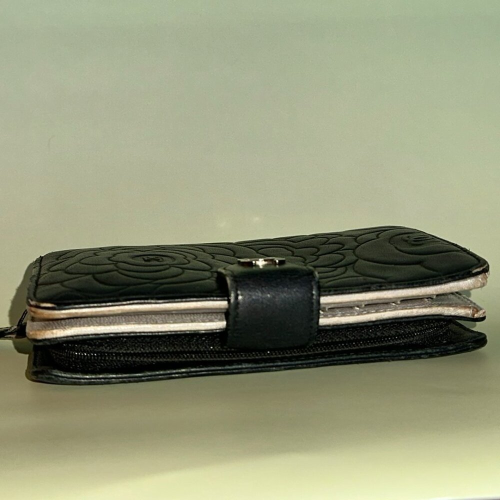 CHANEL Camellia Embossed Floral Zip Wallet - Picture 6 of 12